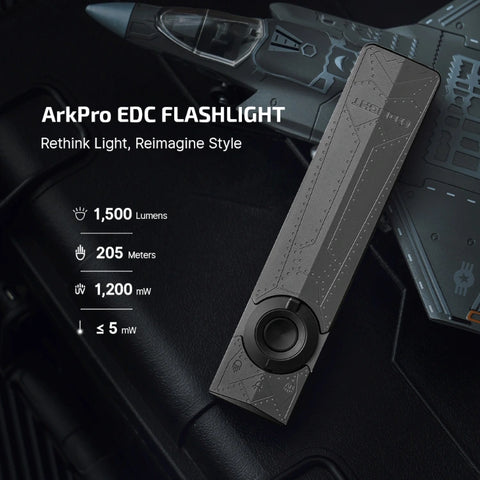 OLIGHT ARKPROPS ArkPro Series – Flat Unibody EDC Flashlight with Multi-Light Sources - Phantom Squadron