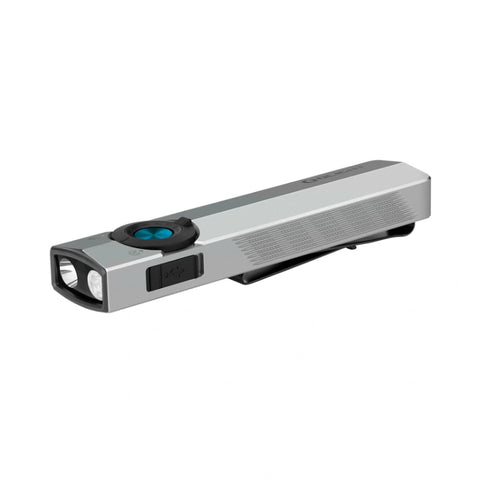 OLIGHT ARKPROSG ArkPro Series – Flat Unibody EDC Flashlight with Multi-Light Sources - Silver Graphite CW