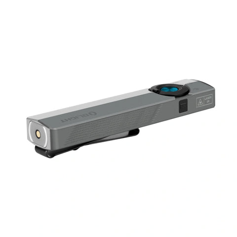 OLIGHT ARKPROSG ArkPro Series – Flat Unibody EDC Flashlight with Multi-Light Sources - Silver Graphite CW