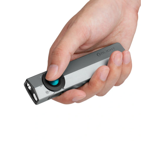 OLIGHT ARKPROSG ArkPro Series – Flat Unibody EDC Flashlight with Multi-Light Sources - Silver Graphite CW