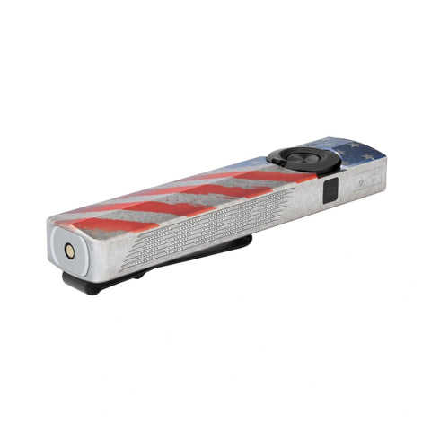 OLIGHT ARKPROSSE ArkPro Series – Flat Unibody EDC Flashlight with Multi-Light Sources - Stars & Stripes Edition
