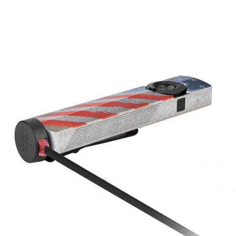 OLIGHT ARKPROSSE ArkPro Series – Flat Unibody EDC Flashlight with Multi-Light Sources - Stars & Stripes Edition