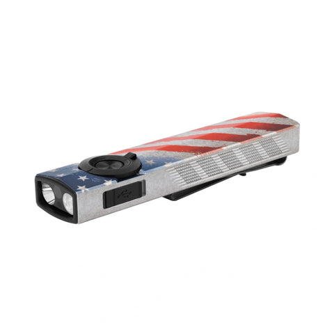 OLIGHT ARKPROSSE ArkPro Series – Flat Unibody EDC Flashlight with Multi-Light Sources - Stars & Stripes Edition