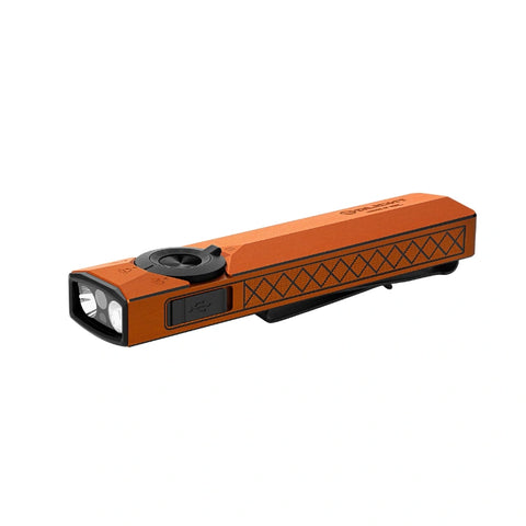 OLIGHT ArkPro Ultra – Flat Unibody EDC Flashlight with Multi-Light Sources - Amber Orange CW