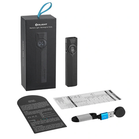 OLIGHT ArkPro Ultra – Flat Unibody EDC Flashlight with Multi-Light Sources - Onyx Black CW