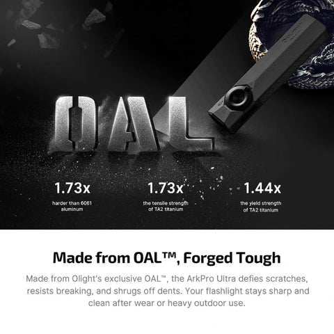 OLIGHT ArkPro Ultra – Flat Unibody EDC Flashlight with Multi-Light Sources - Onyx Black CW
