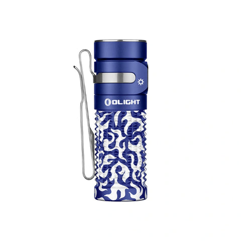 OLIGHT BATON4BP Baton 4 Powerful EDC Flashlight 1300 Lumens -  Blue Phantom