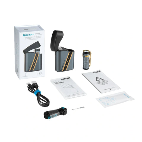 OLIGHT BATON4KITFTPL Baton 4 Powerful EDC Flashlight 1300 Lumens - Fighter Pilot-Premium