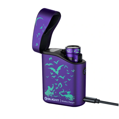 OLIGHT BATON4KITNS Baton 4 Powerful EDC Flashlight 1300 Lumens - Nocturnal Sentinel - Premium (With Charging Case)