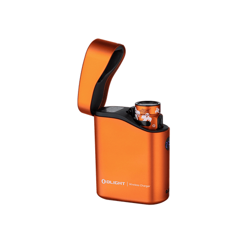 OLIGHT BATON4KITSW Baton 4 Powerful EDC Flashlight 1300 Lumens - Spooky Web-Premium (With Charging Case)