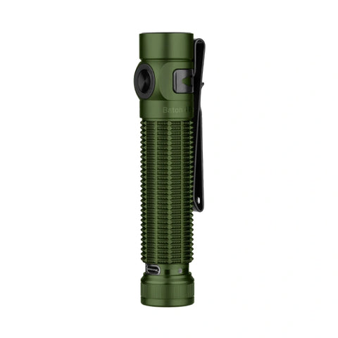OLIGHT Baton 4 Pro Dual Switch High Lumen Compact EDC Flashlight - OD Green CW