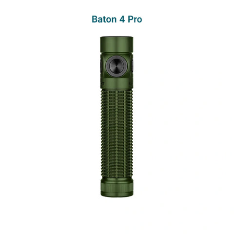OLIGHT Baton 4 Pro Dual Switch High Lumen Compact EDC Flashlight - OD Green CW