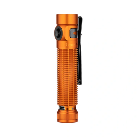 OLIGHT Baton 4 Pro Dual Switch High Lumen Compact EDC Flashlight - Orange CW