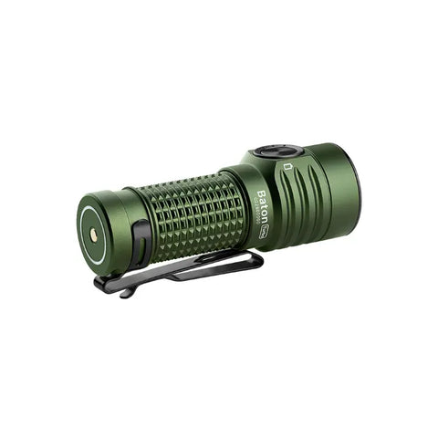 OLIGHT BATONTURBOODGRGL Baton Turbo Compact EDC Flashlight with 510m Long-Range Beam - OD Green