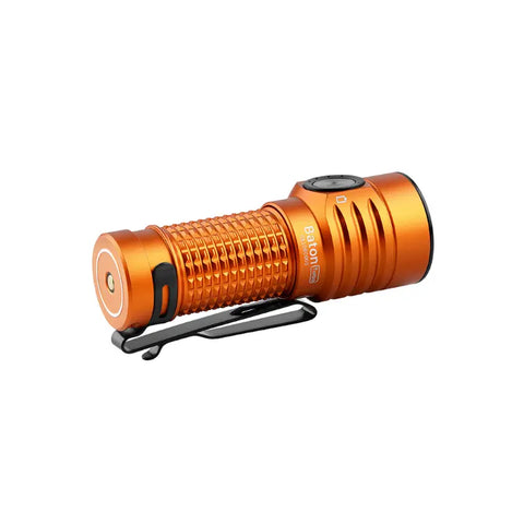 OLIGHT BATONTURBOOGCW Baton Turbo Compact EDC Flashlight with 510m Long-Range Beam - Orange