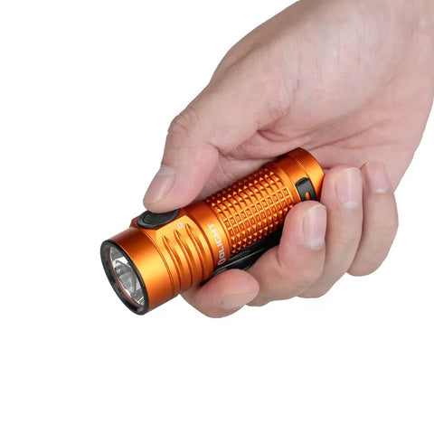OLIGHT BATONTURBOOGCW Baton Turbo Compact EDC Flashlight with 510m Long-Range Beam - Orange