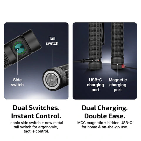 OLIGHT Baton 4 Pro Dual Switch High Lumen Compact EDC Flashlight