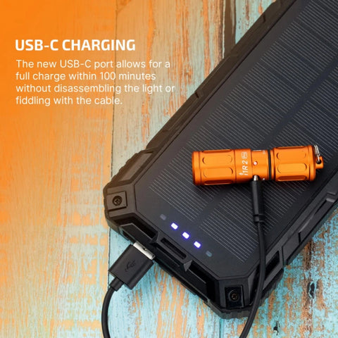 OLIGHT I1R2PROCOG i1R 2 Pro Keychain Flashlight - Capsule Orange