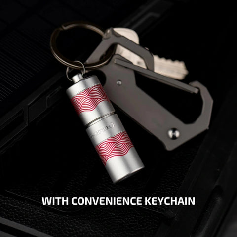 OLIGHT I1R2PROFLOW i1R 2 Pro Keychain Flashlight - Silver Flow
