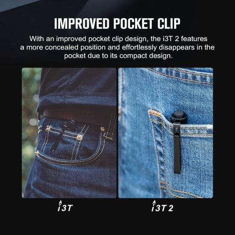 OLIGHT I3T2BK i3T 2 EOS Small EDC Flashlight - Black