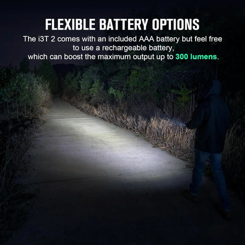 OLIGHT I3T2BK i3T 2 EOS Small EDC Flashlight - Black