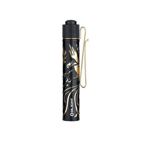 OLIGHT I3T2DGPNGDBK i3T 2 EOS Small EDC Flashlight - Dragon & Phoenix Golden Black