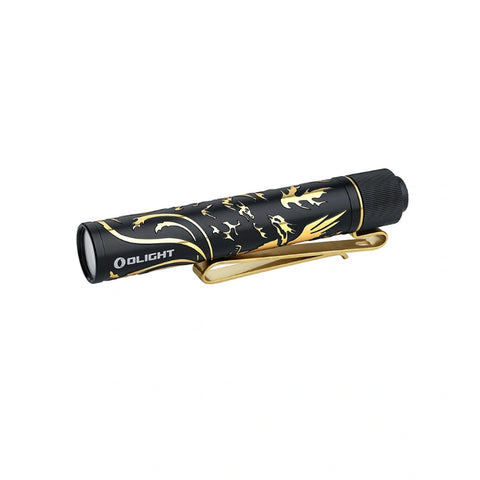 OLIGHT I3T2DGPNGDBK i3T 2 EOS Small EDC Flashlight - Dragon & Phoenix Golden Black