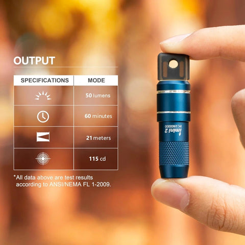 OLIGHT IMINI2MB imini 2 Rechargeable Mini Flashlight - Midnight Blue