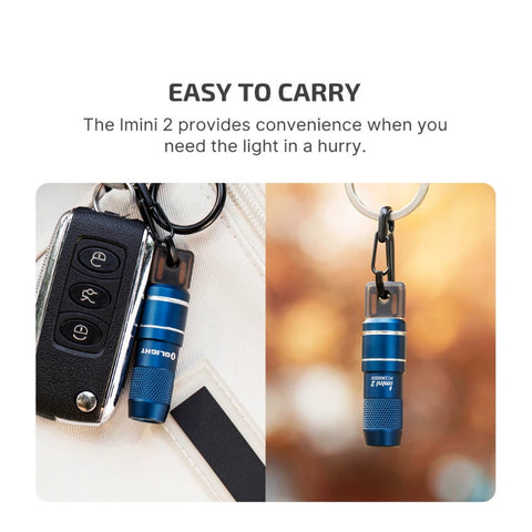 OLIGHT IMINI2MB imini 2 Rechargeable Mini Flashlight - Midnight Blue
