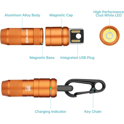 OLIGHT IMINI2OG imini 2 Rechargeable Mini Flashlight - Orange