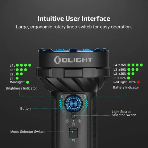 OLIGHT MARAUDERMINI2BK Marauder Mini 2 Compact Powerful Flashlight - Black
