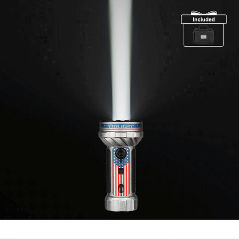 OLIGHT MARAUDERMINI2SSS Marauder Mini 2 Compact Powerful Flashlight -Stonewashed Stars and Strips