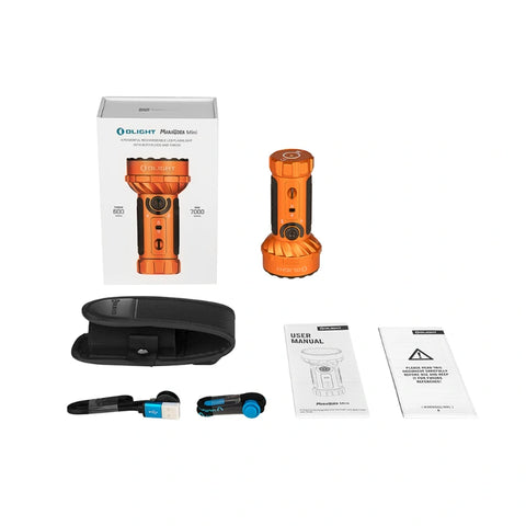 OLIGHT MARAUDERMINIOG Marauder Mini Powerful LED Flashlight With RGB - Orange