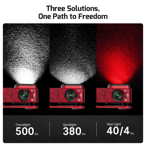 OLIGHT OCLIPPROML Oclip Pro Clip on Flashlight with Floodlight - Molten Lava