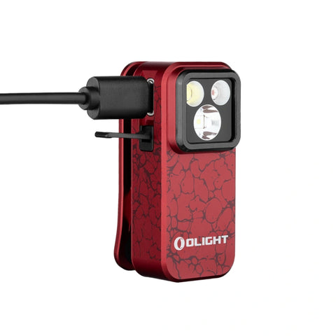 OLIGHT OCLIPPROML Oclip Pro Clip on Flashlight with Floodlight - Molten Lava