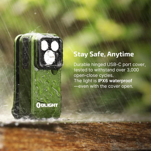 OLIGHT OCLIPPROODGC2M Oclip Pro Clip on Flashlight with Floodlight Spotlight and Red Light - OD Green