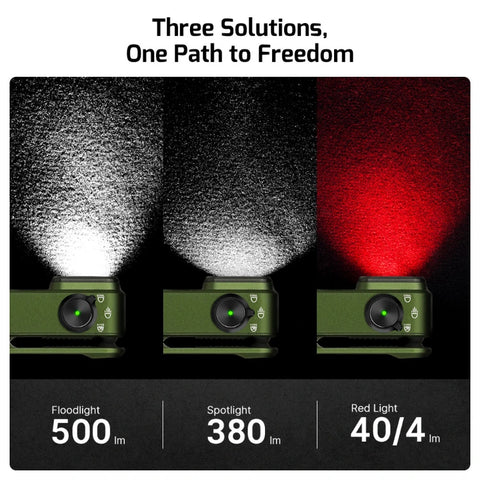 OLIGHT OCLIPPROODGC2M Oclip Pro Clip on Flashlight with Floodlight Spotlight and Red Light - OD Green