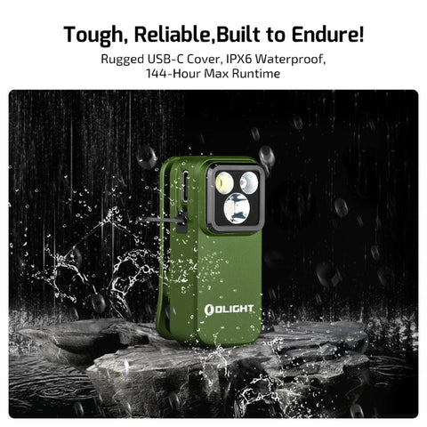 OLIGHT OCLIPPROODGC2M Oclip Pro Clip on Flashlight with Floodlight Spotlight and Red Light - OD Green