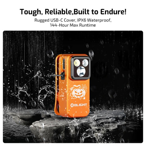 OLIGHT OCLIPPROOGC2M1 Oclip Pro Clip on Flashlight with Floodlight Spotlight and Red Light - Halloween Special Edition 1