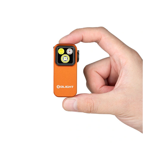 OLIGHT OCLIPPROOGC2M Oclip Pro Clip on Flashlight with Floodlight Spotlight and Red Light - Orange