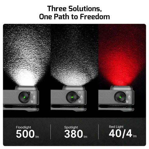 OLIGHT OCLIPPROPS Oclip Pro Clip on Flashlight with Floodlight Spotlight and Red Light - Phantom Squadron