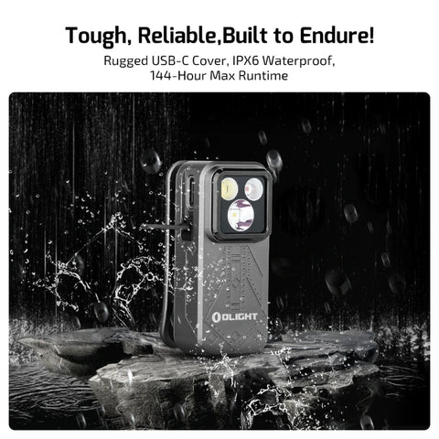 OLIGHT OCLIPPROPS Oclip Pro Clip on Flashlight with Floodlight Spotlight and Red Light - Phantom Squadron