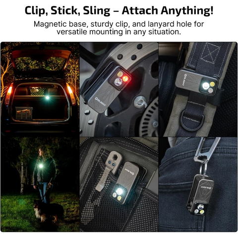 OLIGHT OCLIPPROPS Oclip Pro Clip on Flashlight with Floodlight Spotlight and Red Light - Phantom Squadron