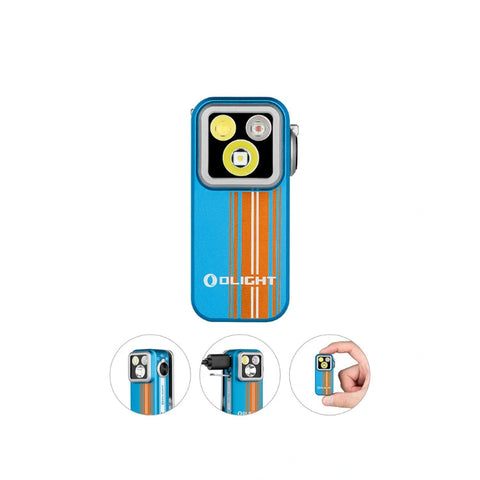 OLIGHT OCLIPPROROADSTER Oclip Pro Clip on Flashlight with Floodlight Spotlight and Red Light - Roadster