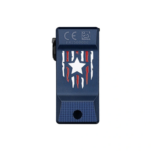 OLIGHT OCLIPULTRASSE Oclip Ultra Clip-On EDC Light with Flood, Spot, and UV Modes - Stars & Stripes Edition