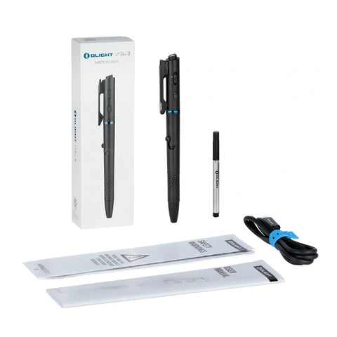 OLIGHT O'PEN 3 Multifunctional Pen Light with 120 Lumens & Green Laser - Black