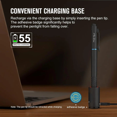 OLIGHT O'PEN 3 Multifunctional Pen Light with 120 Lumens & Green Laser - Black