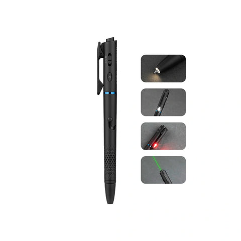 OLIGHT O'PEN 3 Multifunctional Pen Light with 120 Lumens & Green Laser - Black