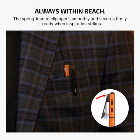 OLIGHT O'PEN 3 Multifunctional Pen Light with 120 Lumens & Green Laser - Orange
