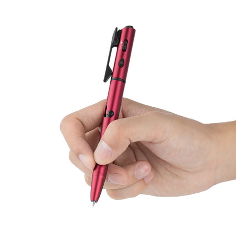 OLIGHT O'PEN 3 Multifunctional Pen Light with 120 Lumens & Green Laser - Wine Red